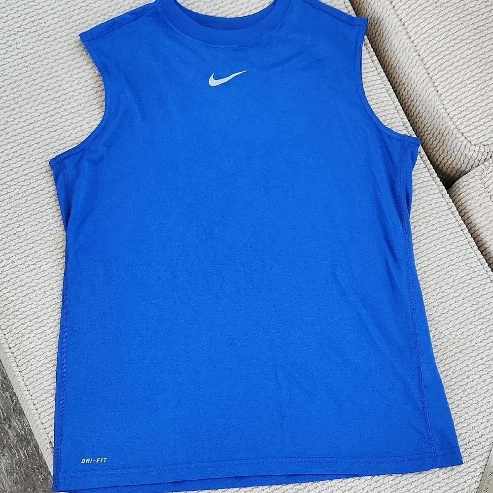 Nike XL Blue Sleeveless Top